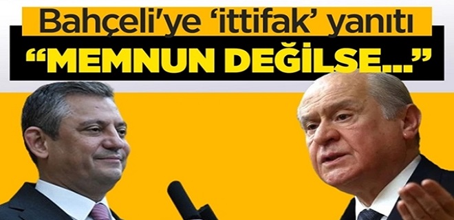 Özel'den Bahçeli'ye İttifak Çağrısı