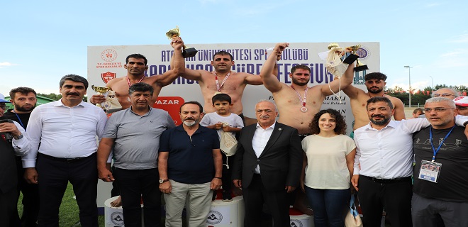 Karakucak Güreş Festivali, Atatürk Üniversitesi Ev Sahipliğinde Büyük Bir Coşkuyla Gerçekleşti