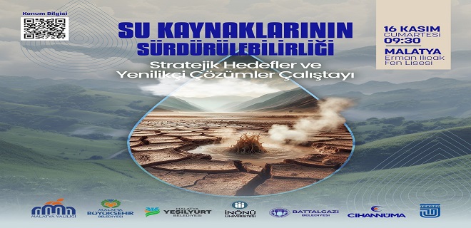 Malatya Su Kaynaklarının Sürdürülebilirliği İçin Önemli Bir Çalıştaya Ev Sahipliği Yapmaya Hazırlanıyor