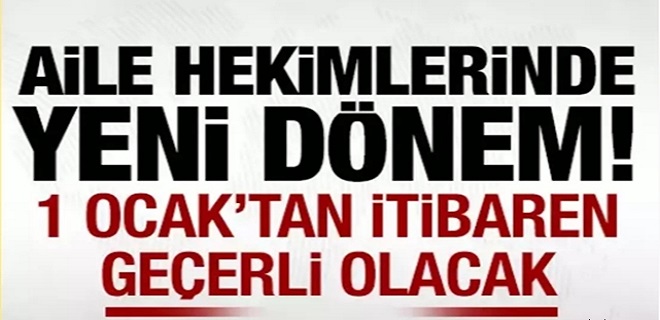 Aile Hekimliğinde Yeni Dönem Başlıyor