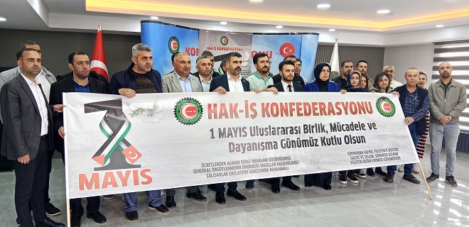  Hak-İş Konfederasyonu 1 Mayıs Basın Bildirimi