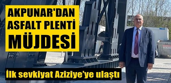 Başkan Akpunar'dan asfalt plenti müjdesi