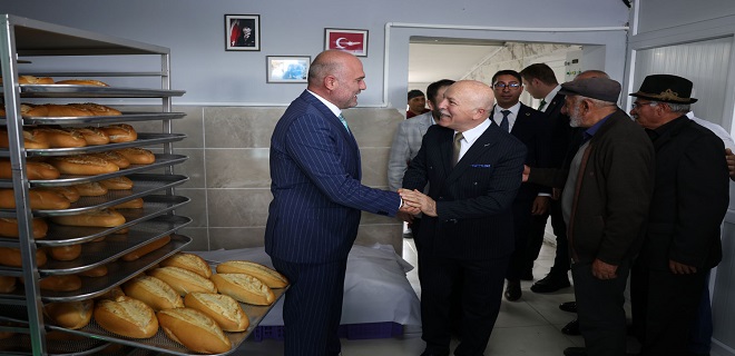 Erzurum Büyükşehir Belediyesi Damal'da Halk Ekmek Fırını Açtı