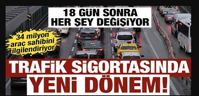 Trafik sigortasında yeni dönem