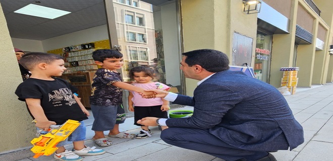 Taşkın'dan Yeni Çarşı Esnafına Ziyaret