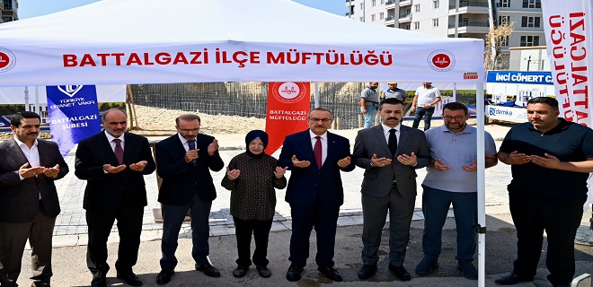 Tandoğan İnci Cömert Camii’nin Temeli Dualarla Atıldı