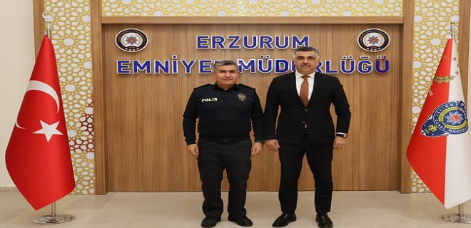 Murat Altundağ’dan Emniyet Müdürü Mahmut Ay’a Hayırlı Olsun Ziyareti