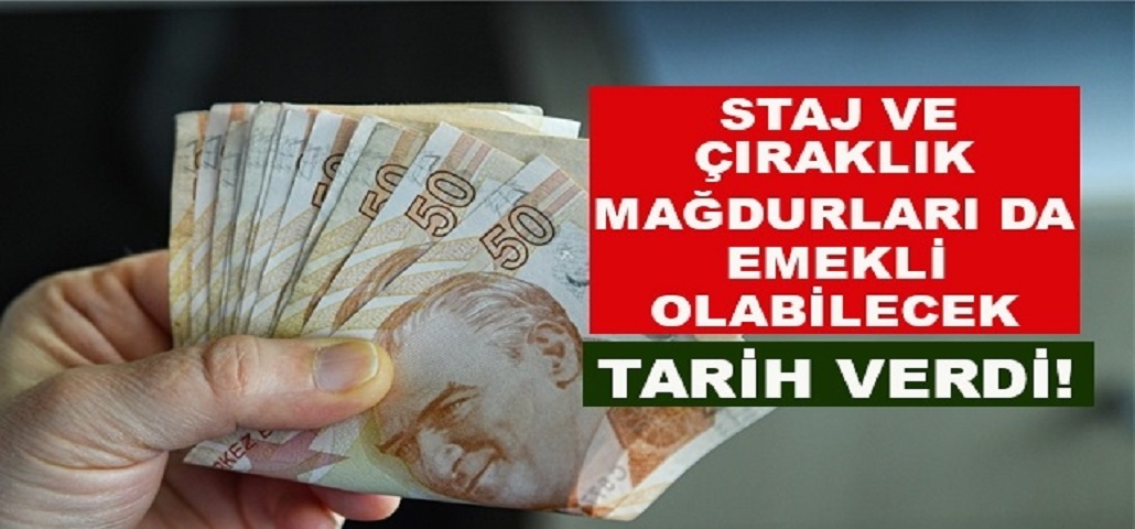 Staj ve Çıraklık Mağdurlarına Müjde