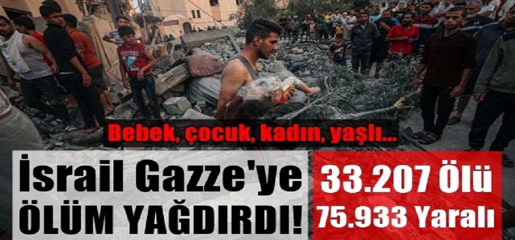 İsrail Gazze'ye Ölüm Yağdırdı