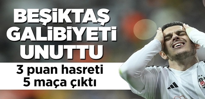 Beşiktaş Galibiyete Hasret Kaldı