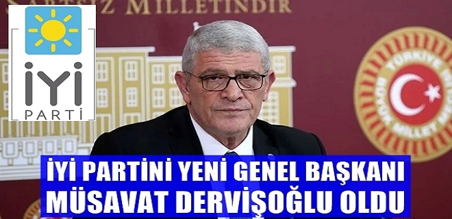 İYİ Partinin Yeni Genel Başkanı Dervişoğlu Oldu