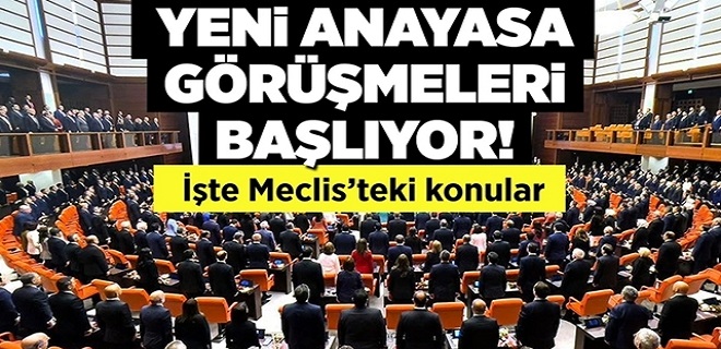Yeni Anayasa Meclise Geliyor