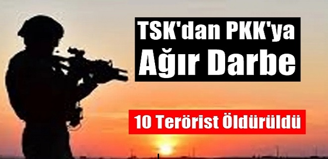 TSK'dan PKK'ya Ağır Darbe